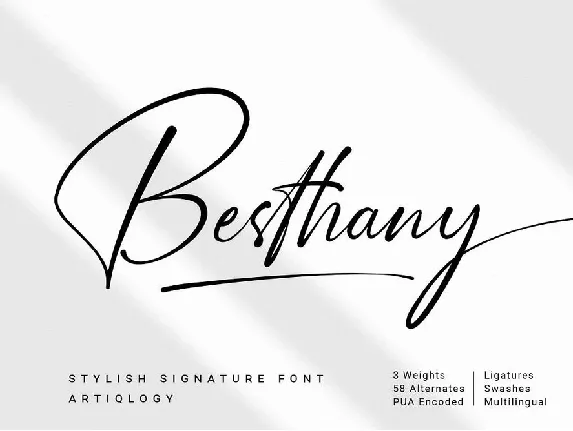 Besthany font