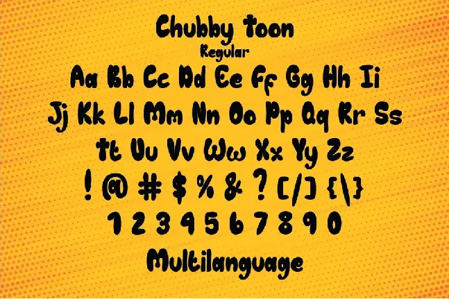 Chubby Toon Demo font