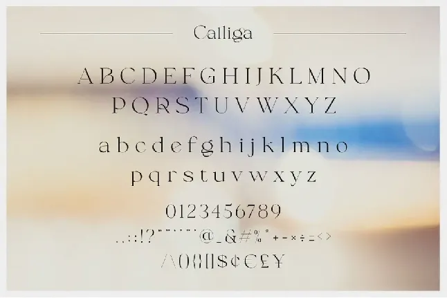 Calliga font