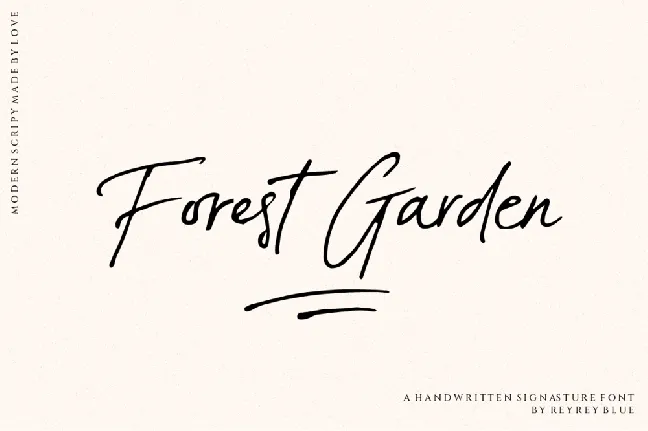 Forest Garden font