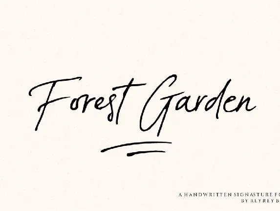 Forest Garden font