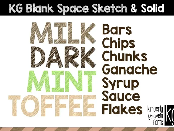 KG Blank Space font