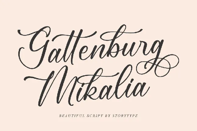 Gattenburg Mikalia font