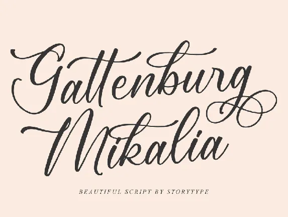 Gattenburg Mikalia font