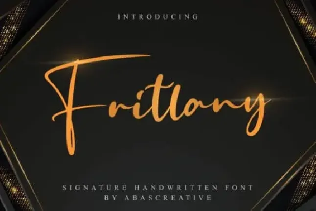 Fritlany Script font