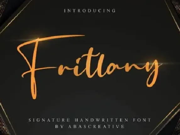 Fritlany Script font