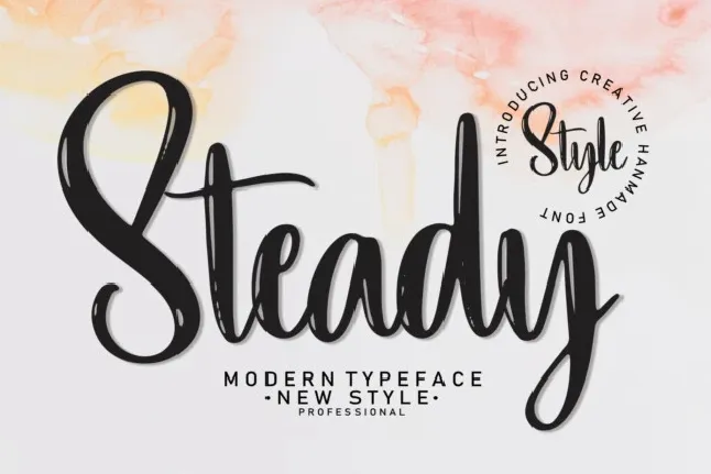 Steady Script font