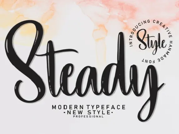 Steady Script font