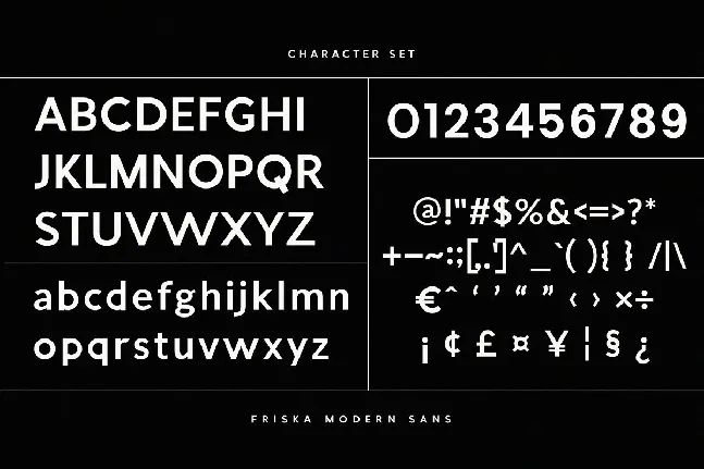 Friska font