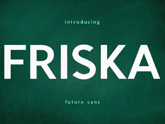 Friska font