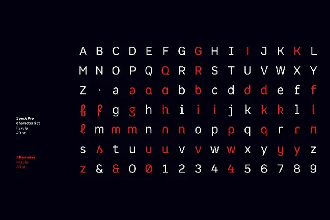 Spock Family font