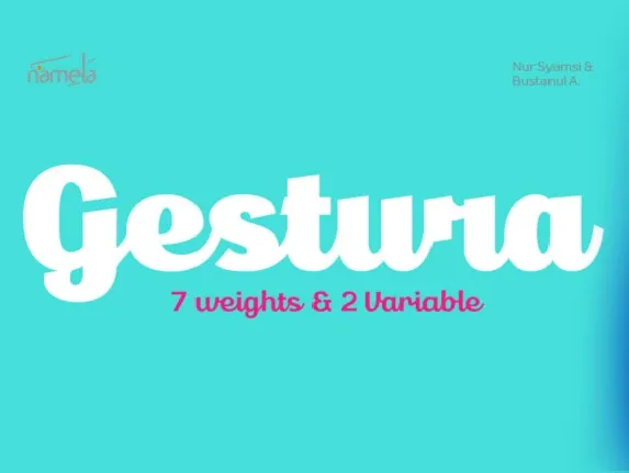 Gestura Script font