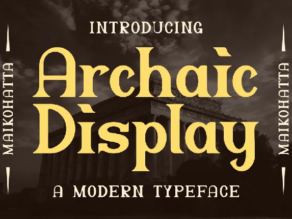 Archaic font