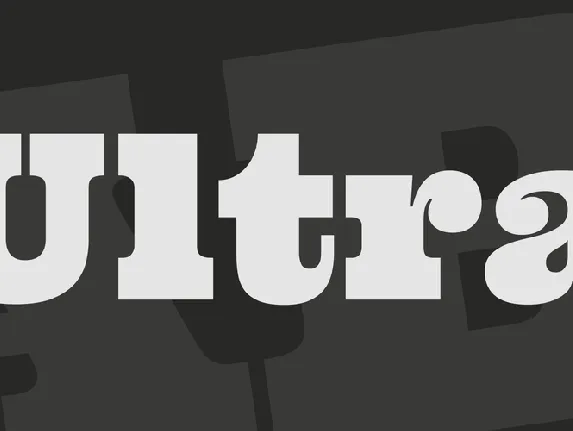 Ultra font