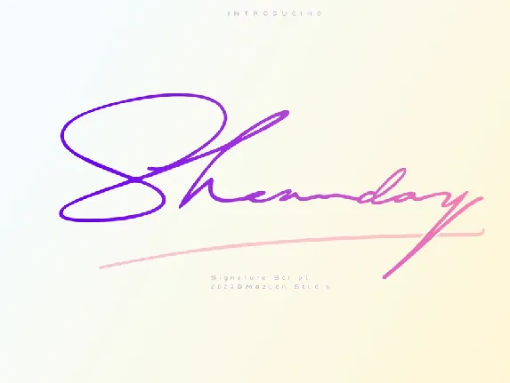 Sheanday font