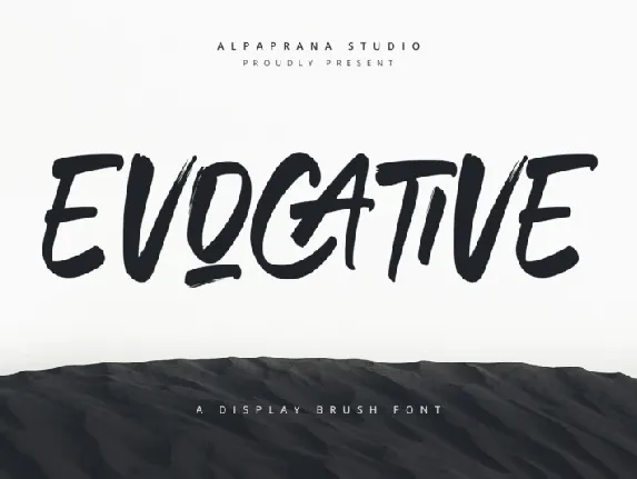 Evocative font