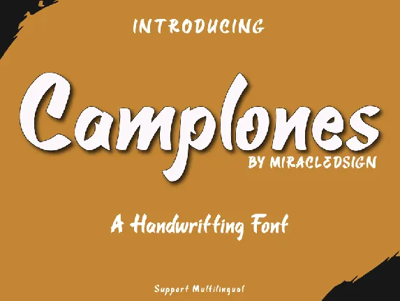 Camplones font