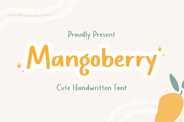 Mangoberry font