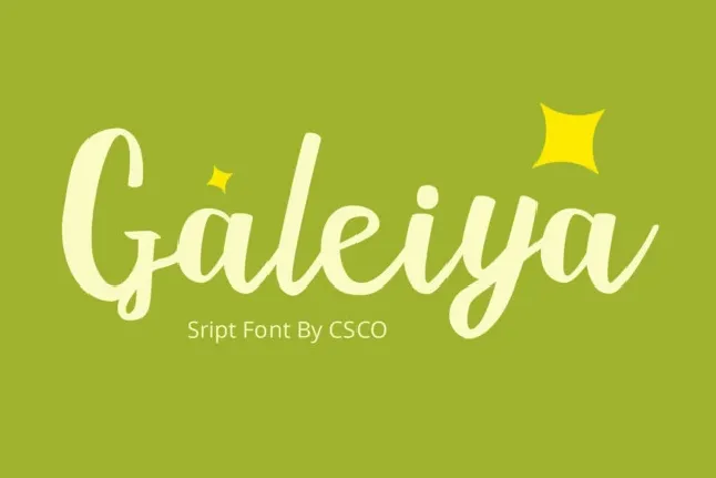 Galeiya font