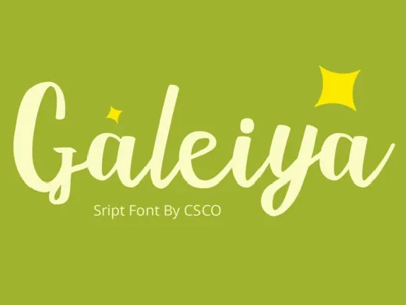 Galeiya font