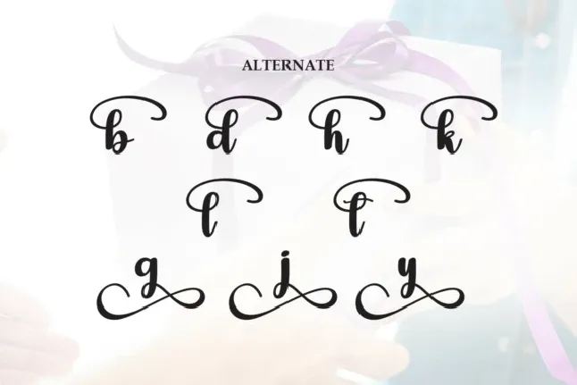 Getgift Script font