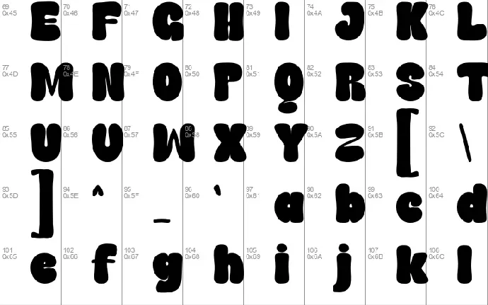 BARBLE font