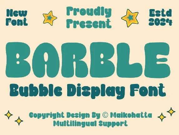 BARBLE font