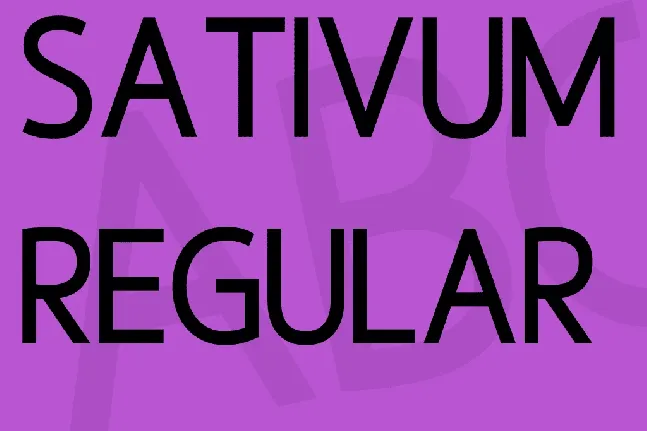 Sativum font