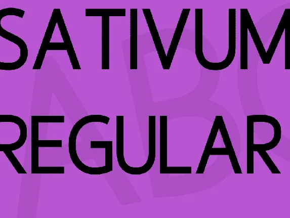 Sativum font