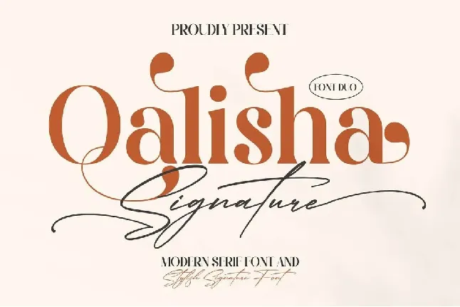 Qalisha Signature Duo font