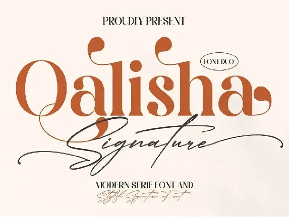 Qalisha Signature Duo font