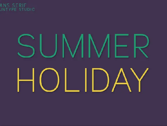 Summer Holiday font