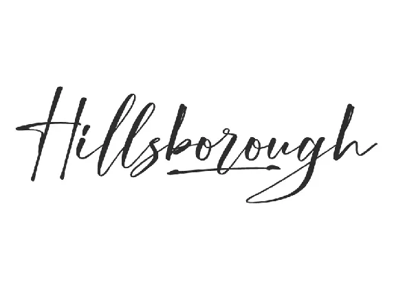 Hillsborough Demo font