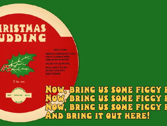 Christmas Pudding font