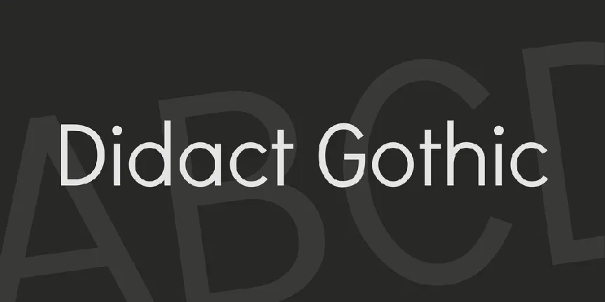 Didact Gothic font