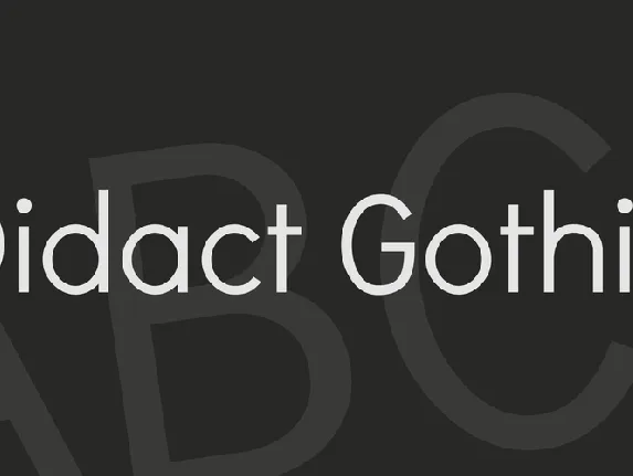 Didact Gothic font