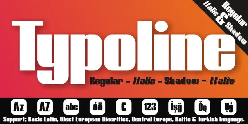 Typoline font