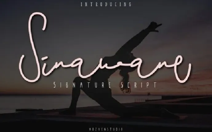 Sinawane Signature font