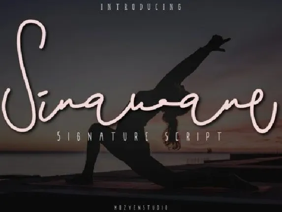 Sinawane Signature font