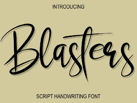 Blasters font