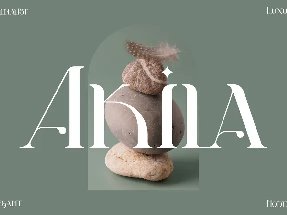 Akila Modern Display font