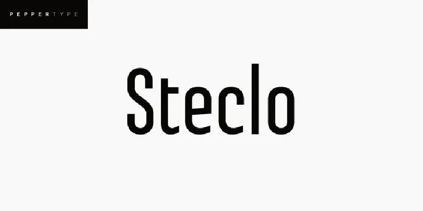 Steclo Sans Serif font