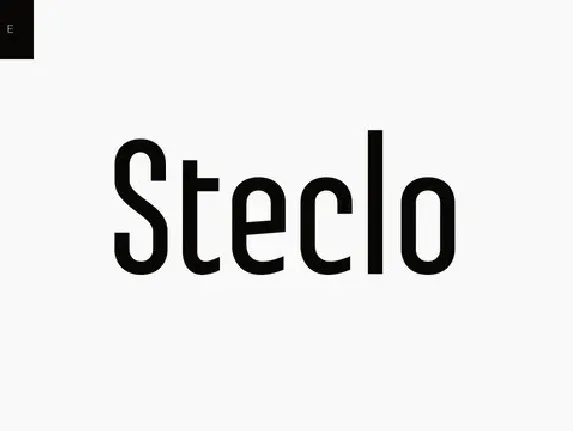 Steclo Sans Serif font