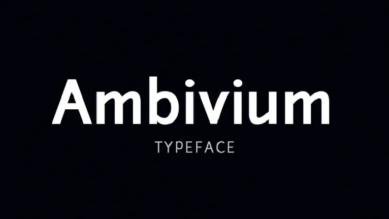 Ambivium font