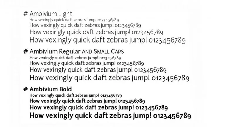 Ambivium font