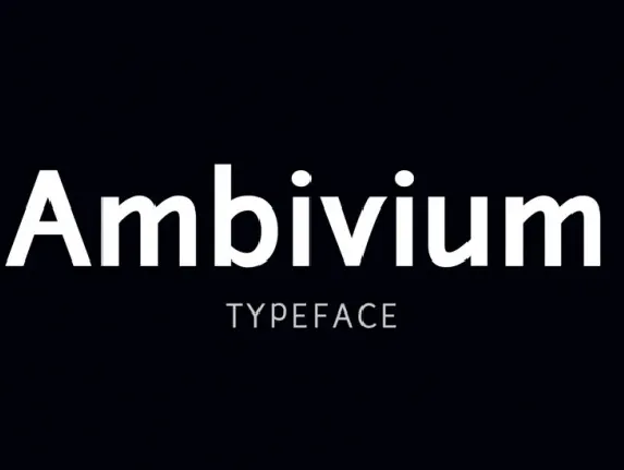 Ambivium font