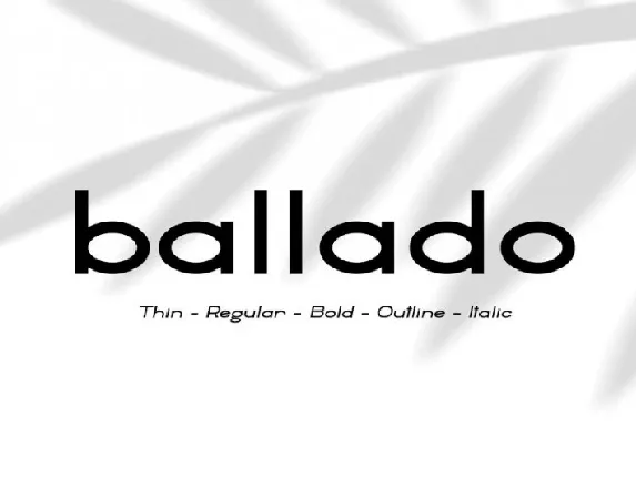 Ballado – Geometric Sans font