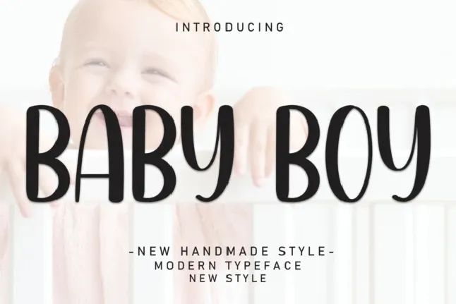 BabyBoy Display font