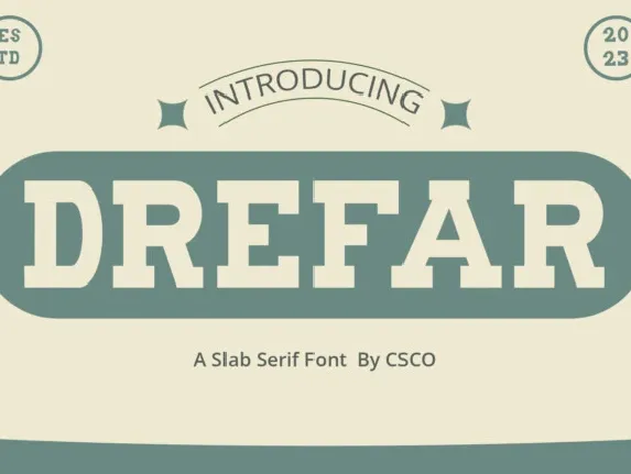 Drefar font