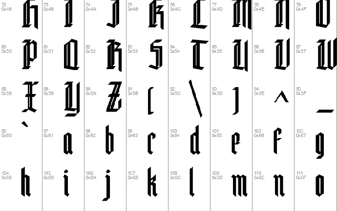 Killviners font